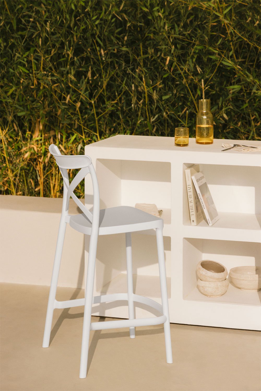 Pack of 4 Otax stackable high garden stools, gallery image 8