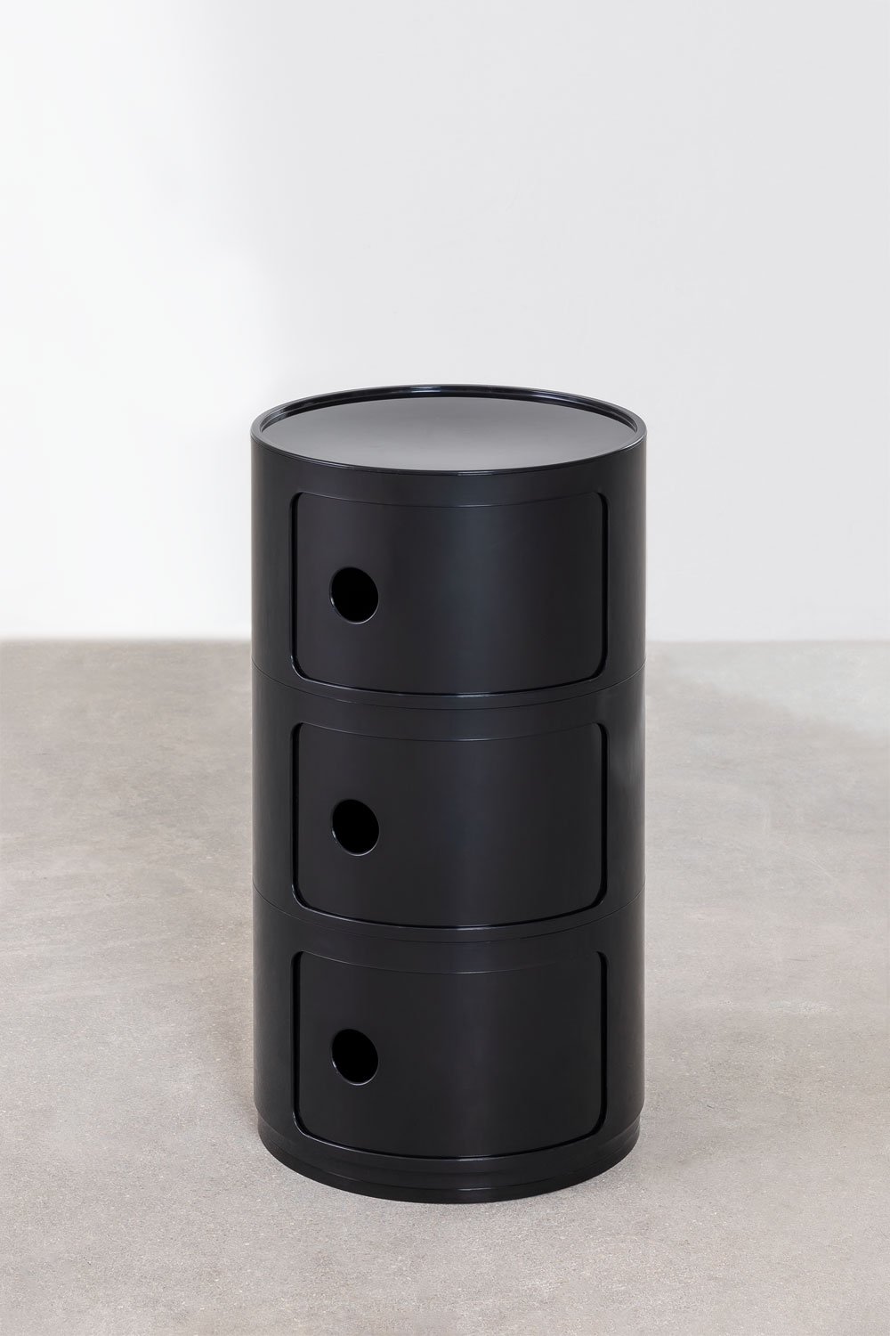 Pack of 2 round bedside tables with shelves Babel, gallery image 2