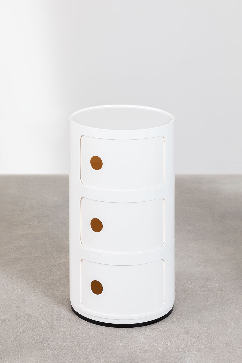 Pack of 2 round bedside tables with shelves Babel, gallery image 2