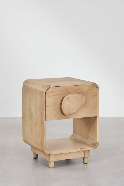 Pack of 2 Joel mango and acacia wood bedside tables