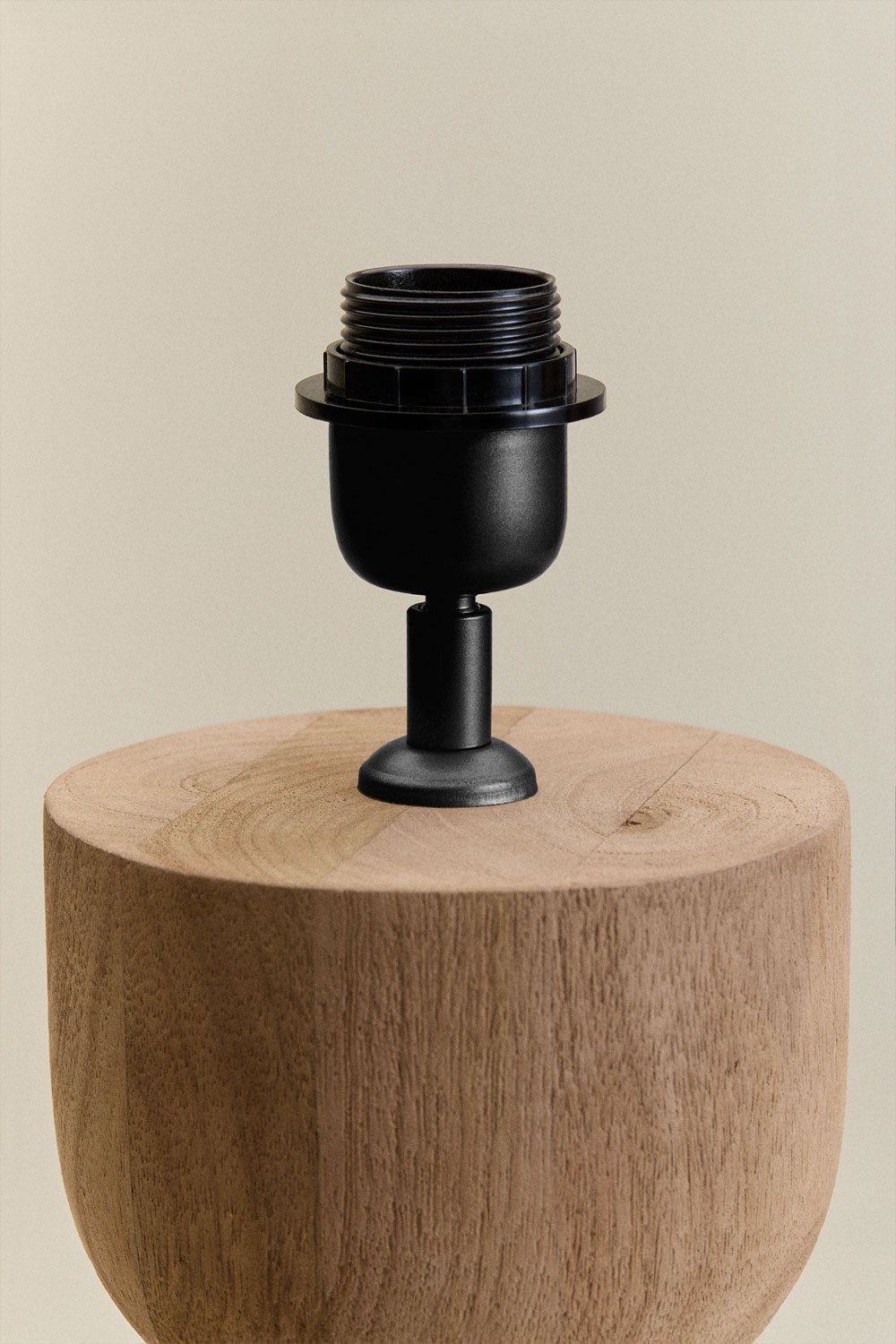 Base for table lamp in mango wood Diniz, gallery image 2