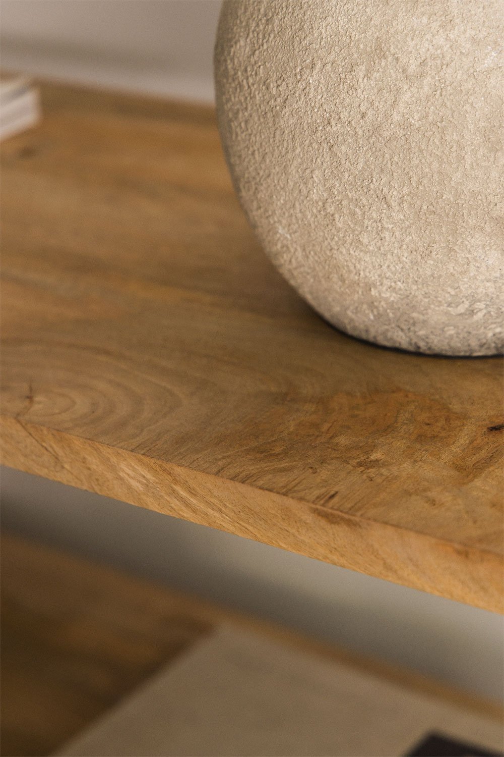 Willink mango wood console with wheels, gallery image 2