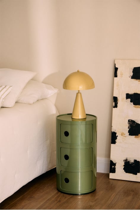 Round bedside table with shelves Babel