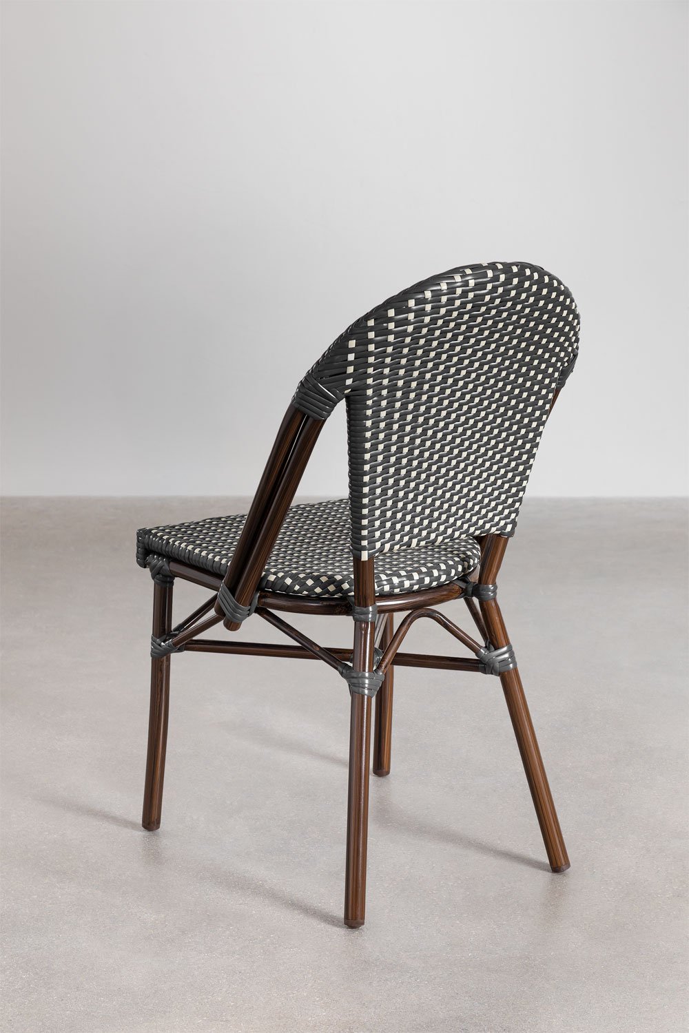 Brielle Bistro Stackable Aluminum Garden Chair, gallery image 5