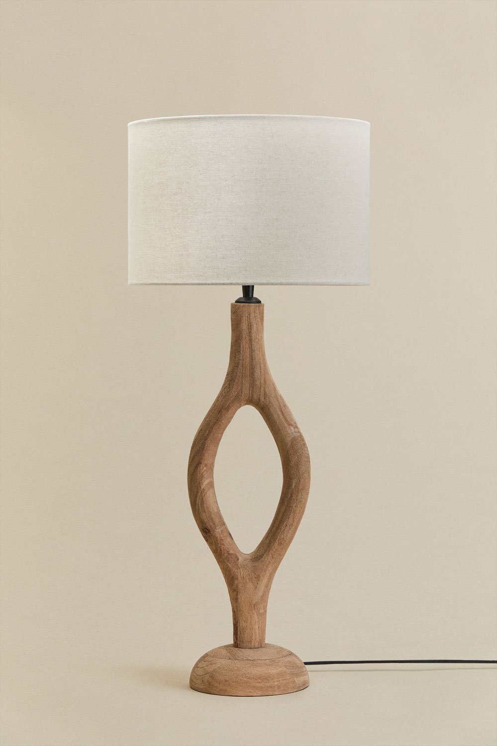 Mango wood table lamp Gracia, gallery image 1