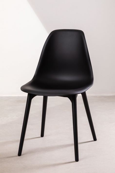 Garden chair in Scand polypropylene - Black