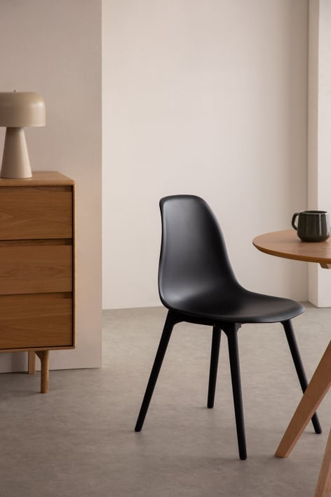 Scand polypropylene dining chair - Black