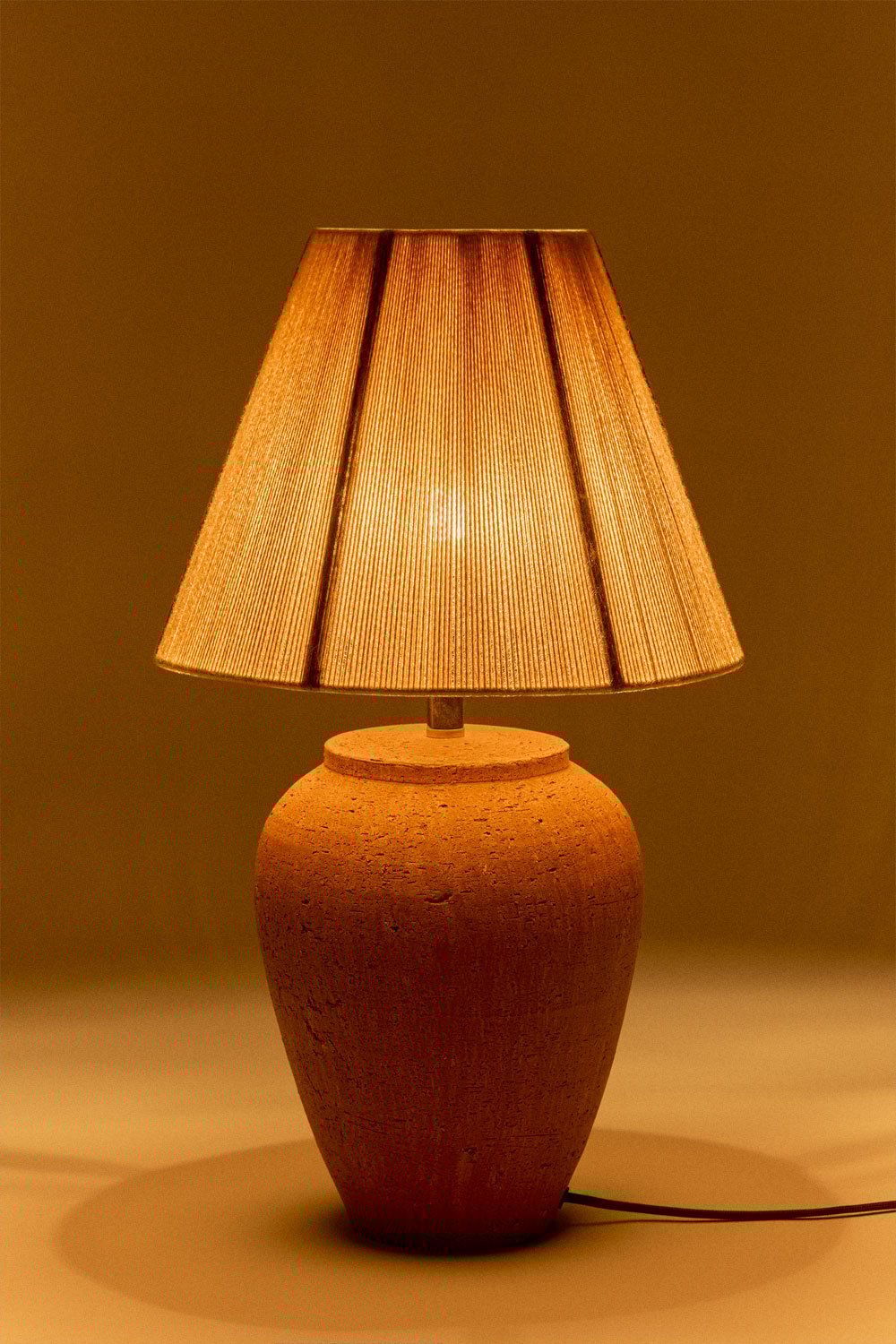 Verena terracotta table lamp, gallery image 2