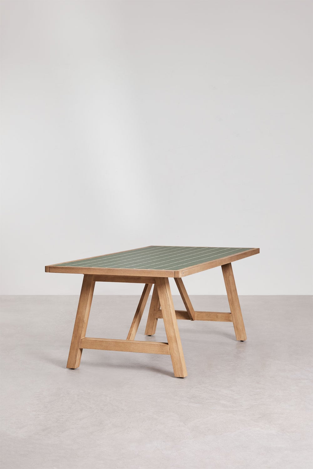 Rectangular garden table in acacia wood Dubai, gallery image 6