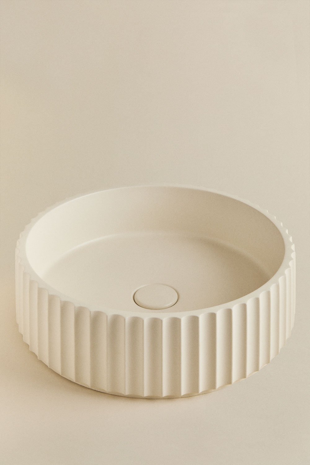 Round sink Ø40 cm in Kazbek cement, gallery image 3