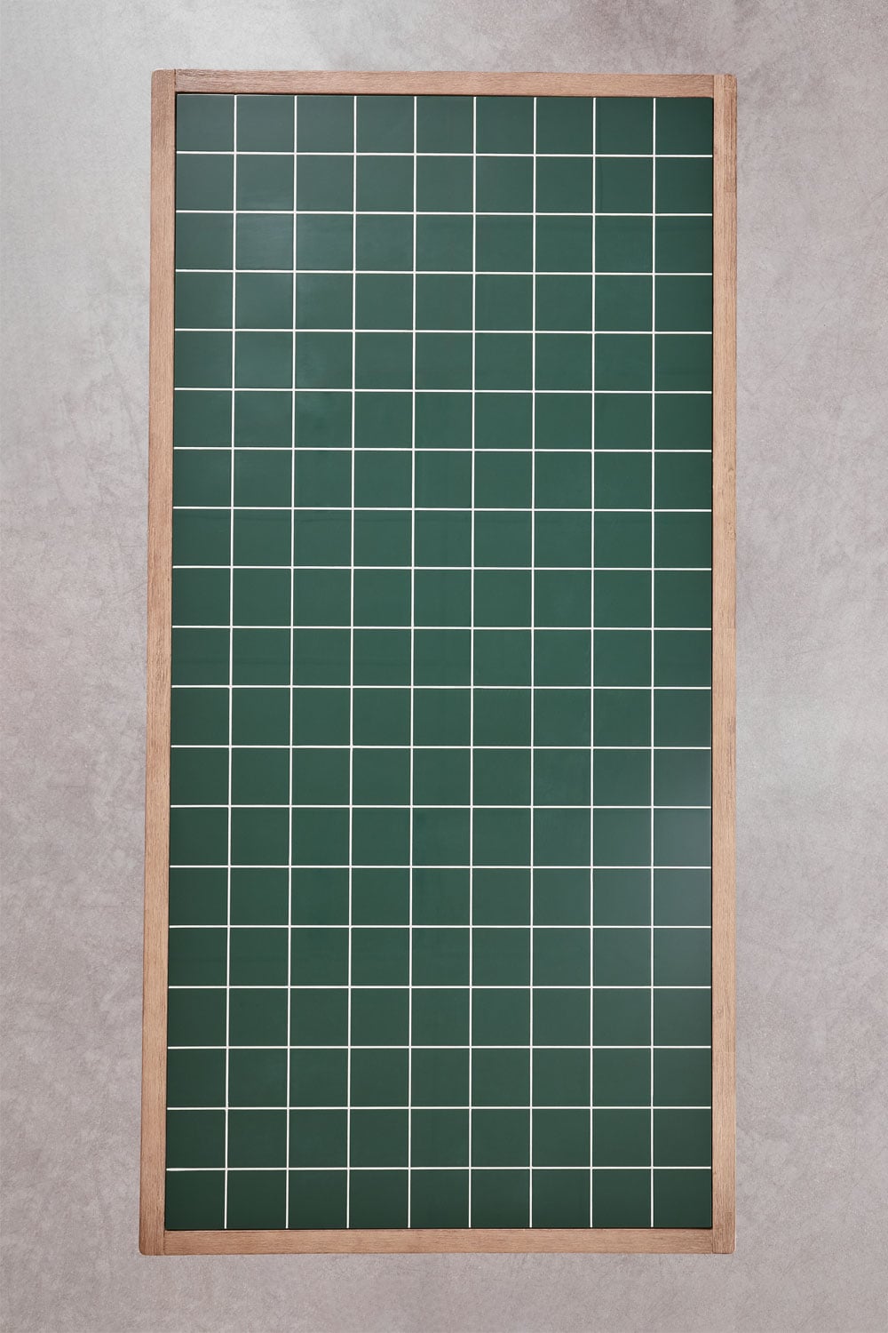 Rectangular dining table 200x100 cm acacia wood & dark green tiles Dubai, gallery image 6