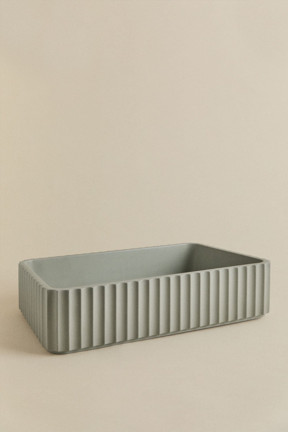 Rectangular washbasin 50x30 cm in cement Tetnu, gallery image 4