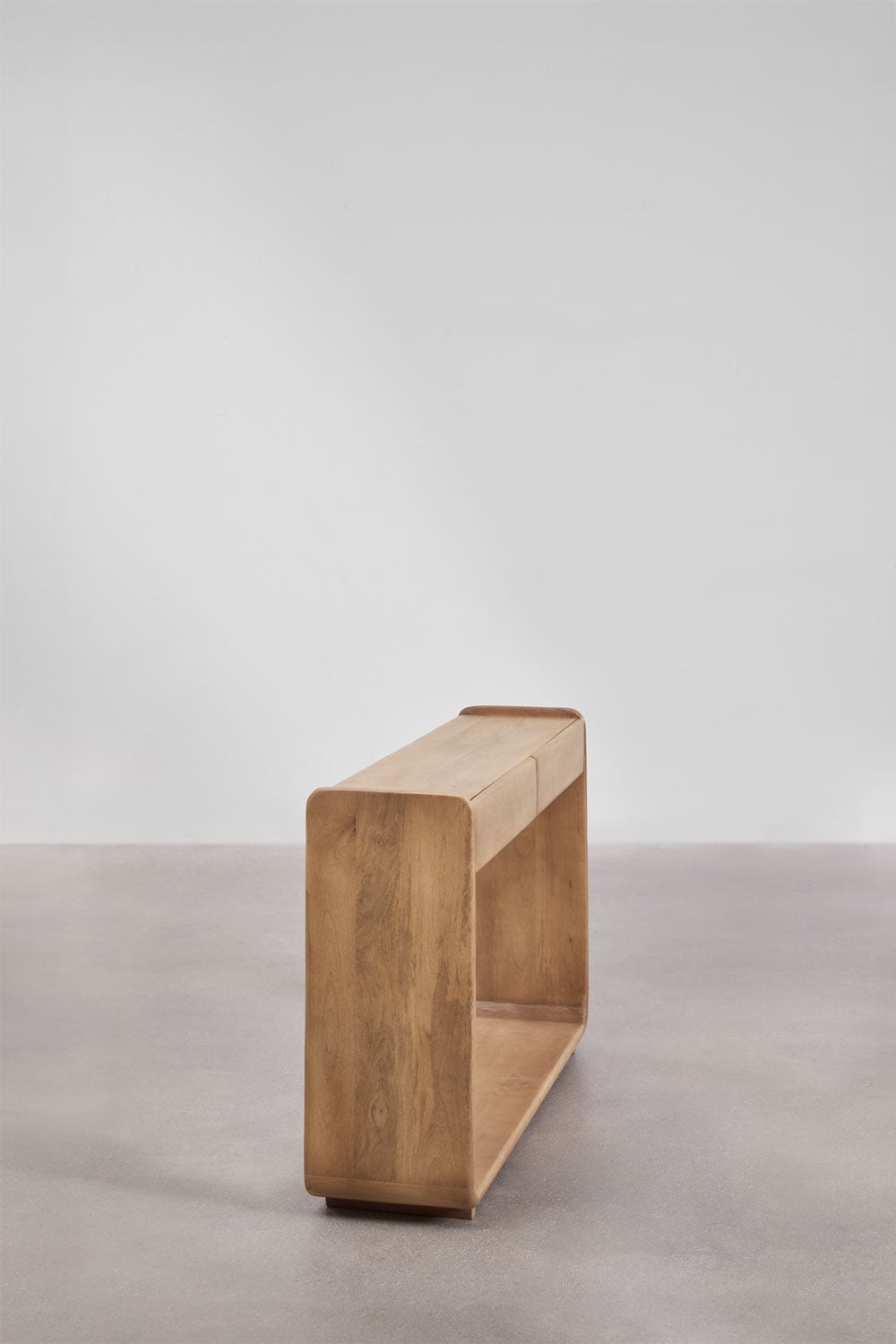 Rectangular entryway console 120x30 cm in Tinsley wood, gallery image 4