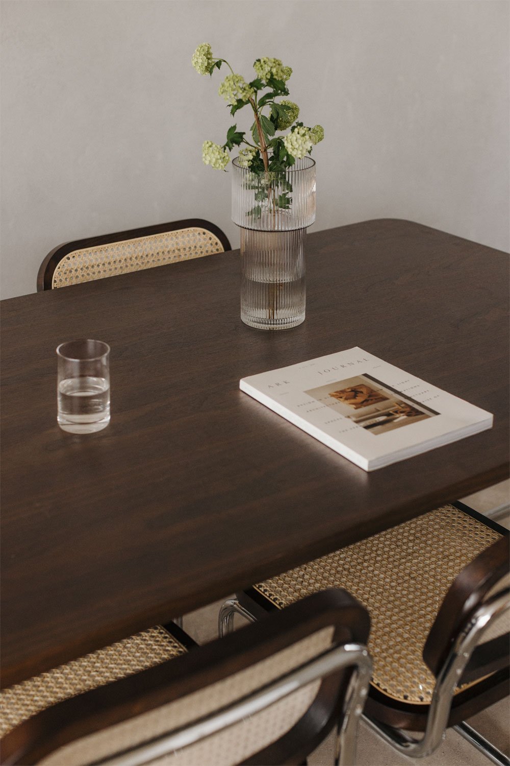 Rectangular dining table in MDF and stainless steel Tento, gallery image 2