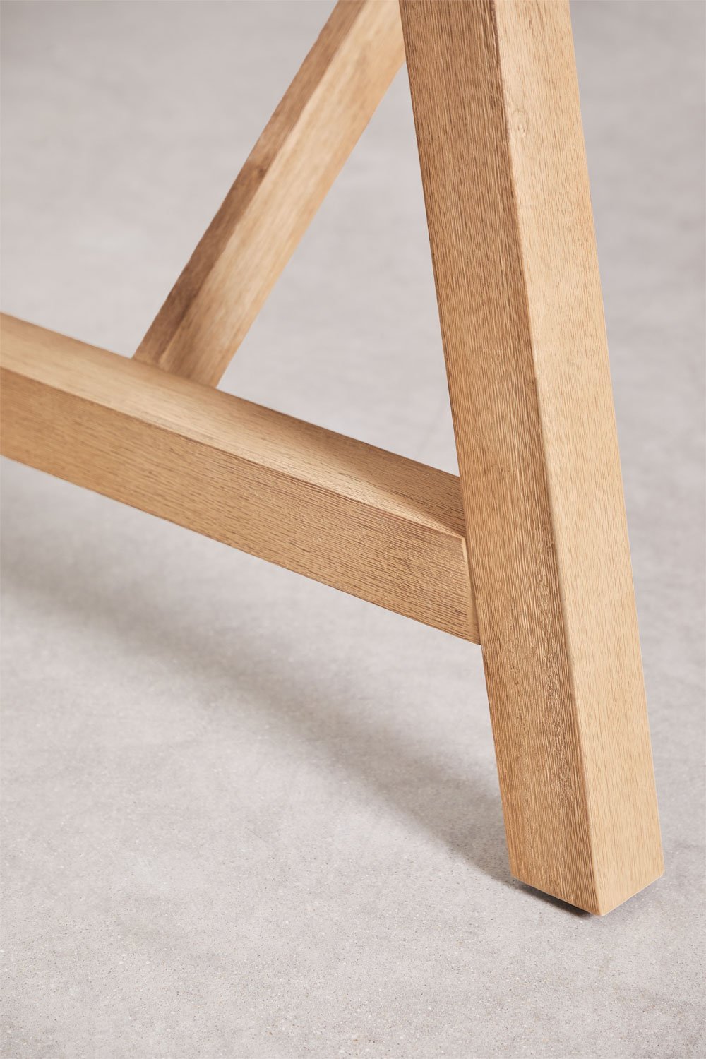 Rectangular 200x100 cm garden table in Dubai acacia wood, gallery image 8