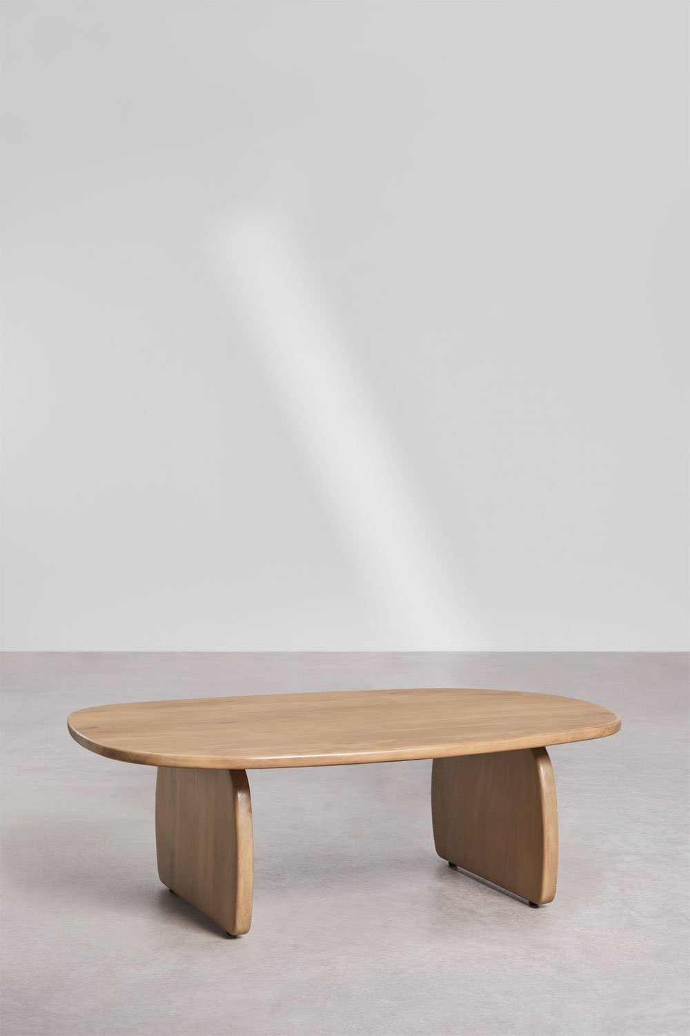 Oval coffee table 110x70 cm in Agathe mango wood, gallery image 3