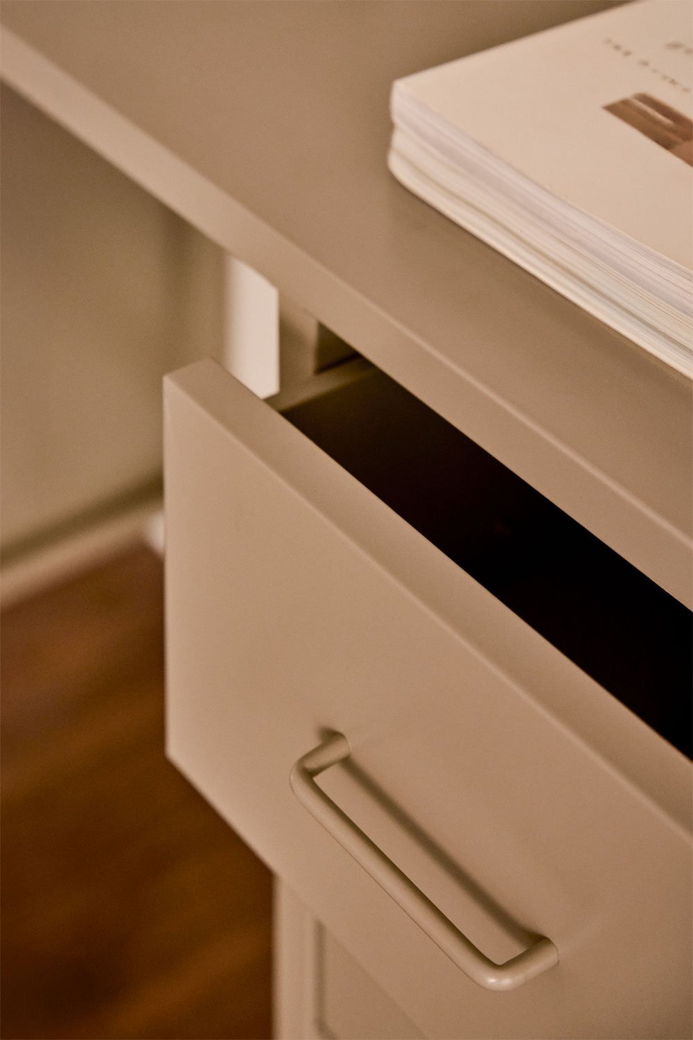 Janine steel desk, drawer, and shelving set, gallery image 2