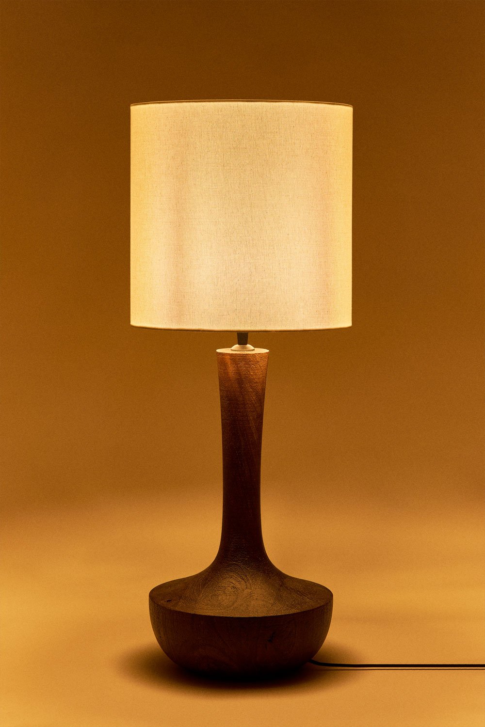 Table lamp in Sintra mango wood, gallery image 2
