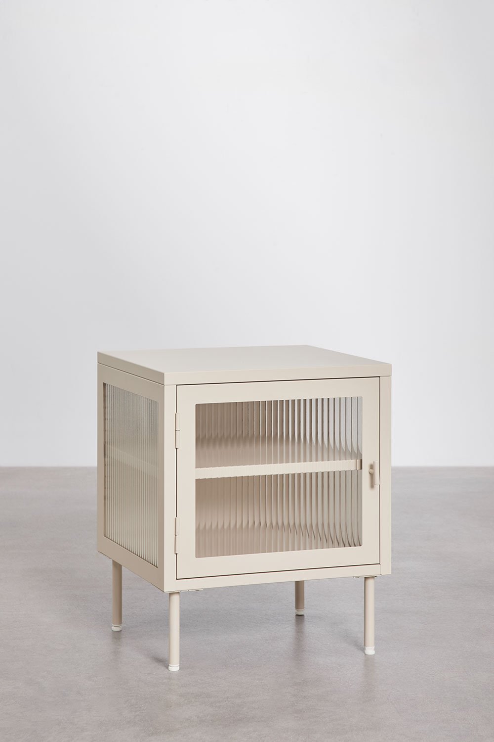 Pack of 2 Paoline steel and glass bedside tables, gallery image 4