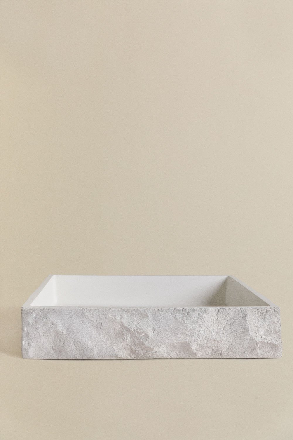 Rectangular sink 60x40 cm in cement Ushba, gallery image 2