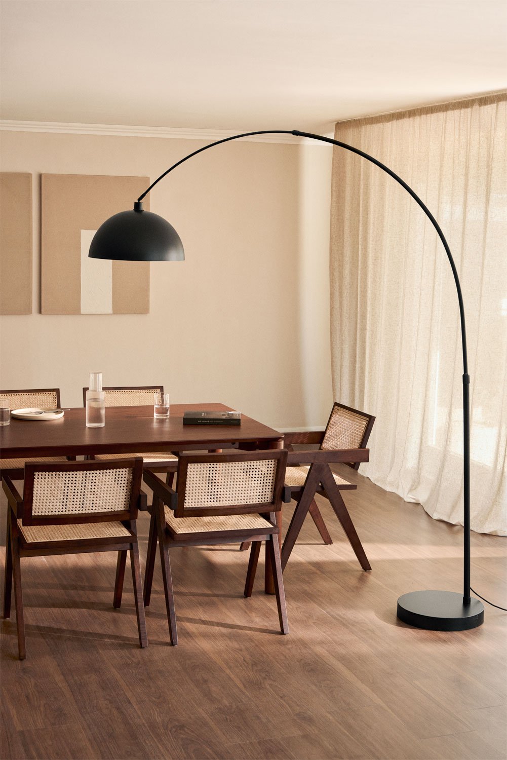 Diala iron floor lamp, gallery image 1