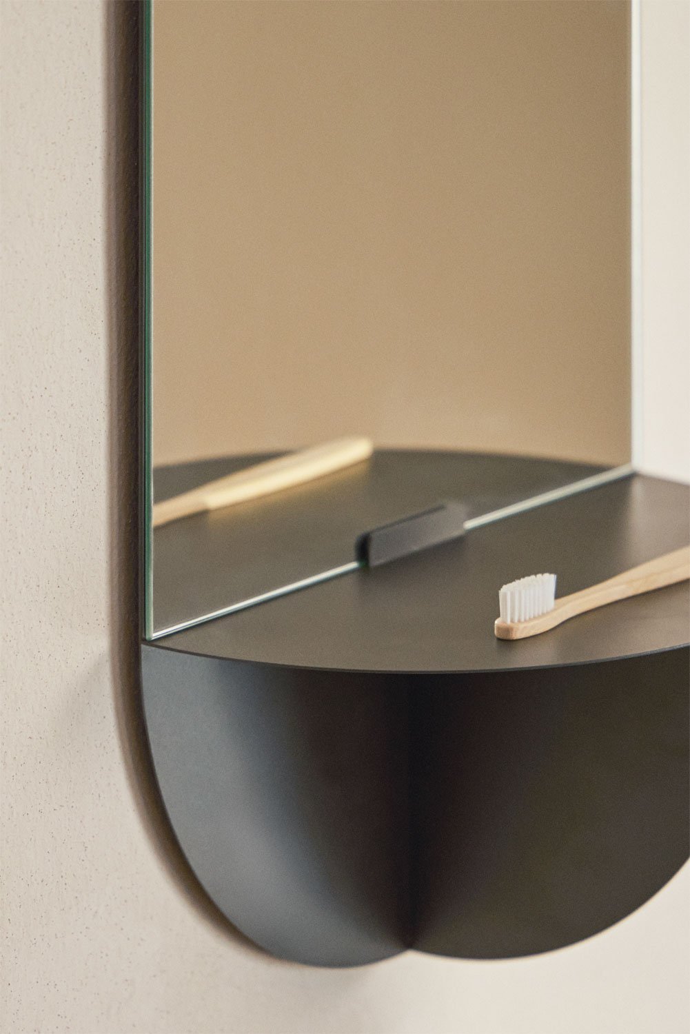 Nubino wall mirror with shelf, gallery image 2