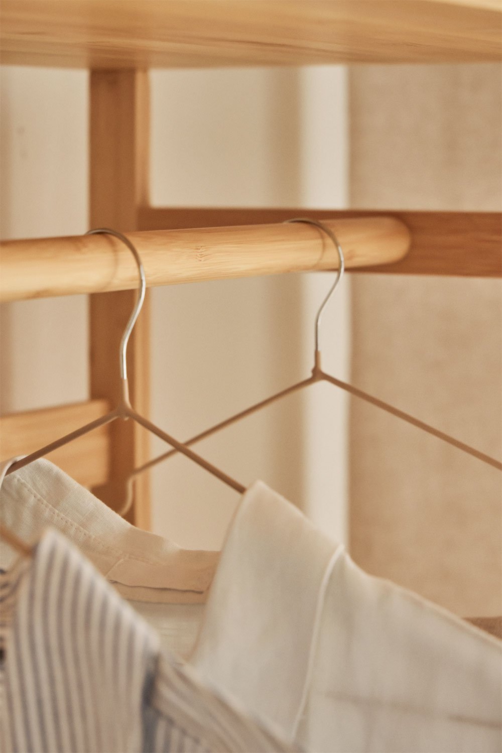 Krauford Bamboo Wood Open Wardrobe, gallery image 2