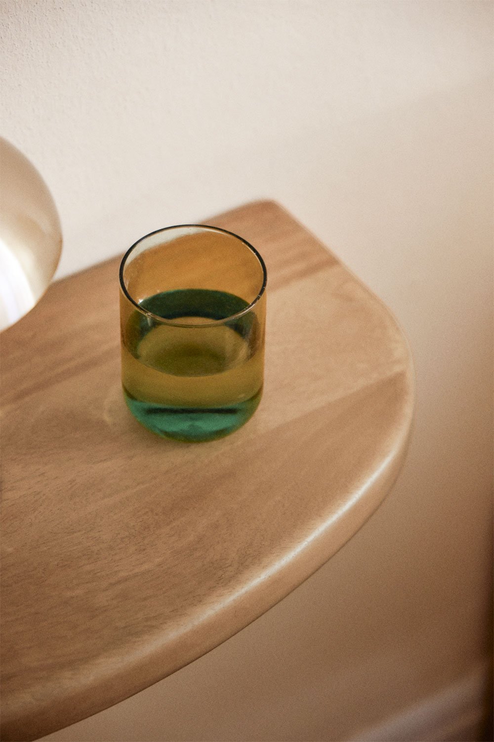 Pack of 2 floating bedside tables 45x25 cm in Agathe mango wood, gallery image 2