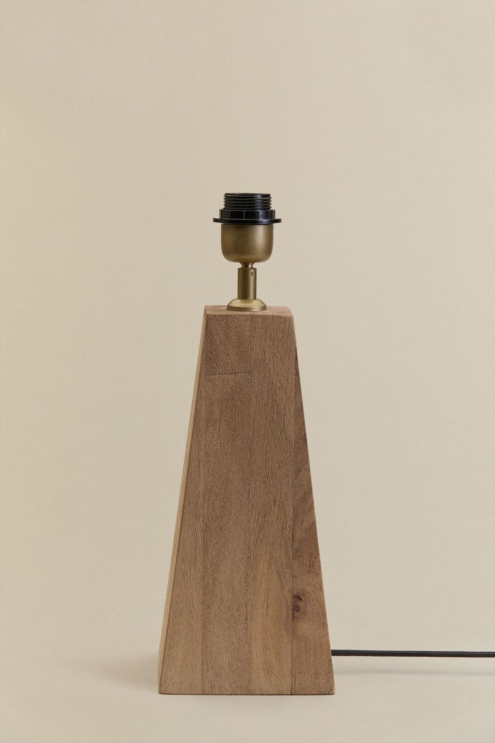 Base para lámpara de mesa 30 cm en madera de mango Taraua, gallery image 1