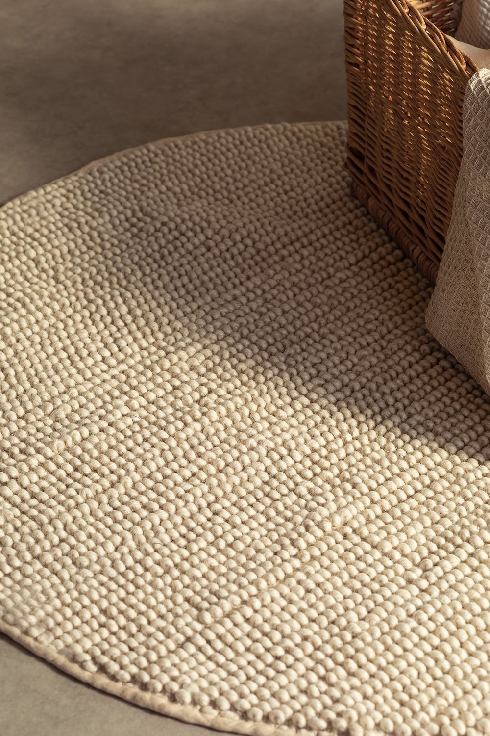 Round cotton rug Rambin, gallery image 1