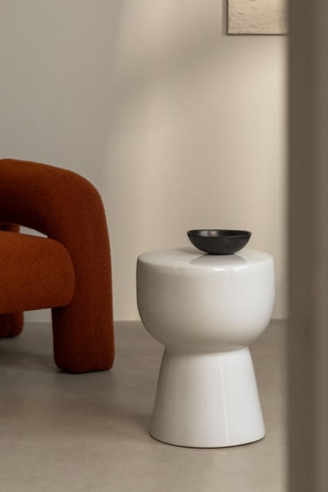 Kaly ceramic round side table Ø35 cm