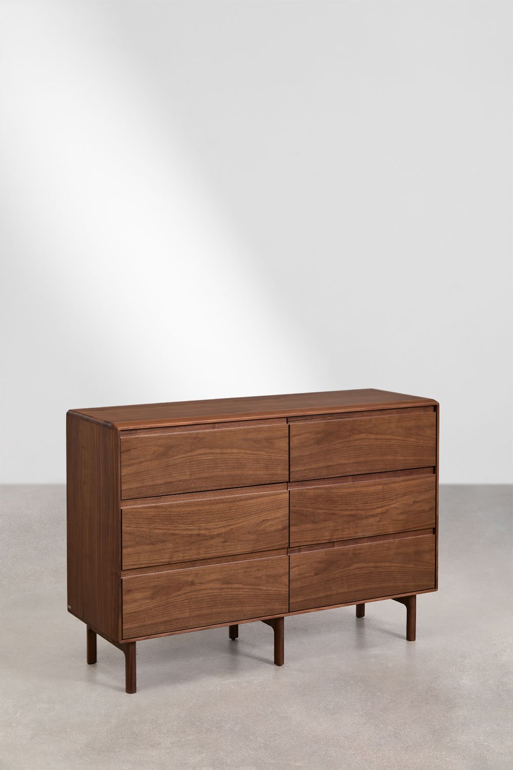 Treveris 6-drawer wooden chest of drawers, gallery image 3