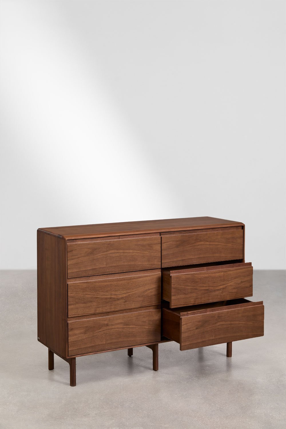 Treveris 6-drawer wooden chest of drawers, gallery image 4