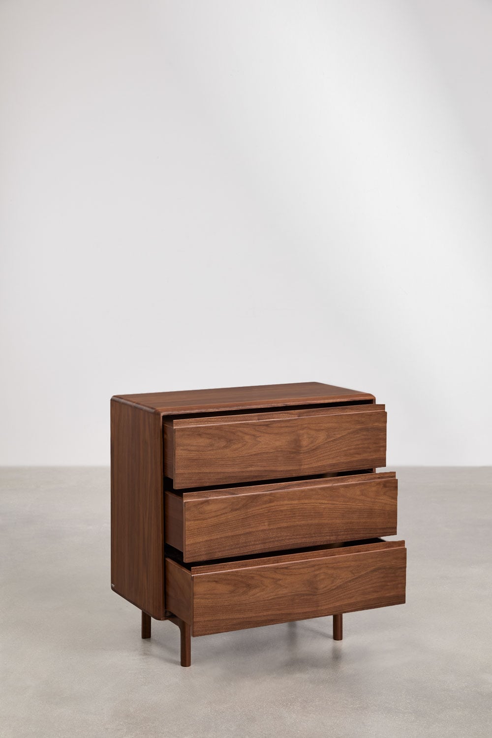 3-drawer chest 80x40 cm in Treveris wood, gallery image 4