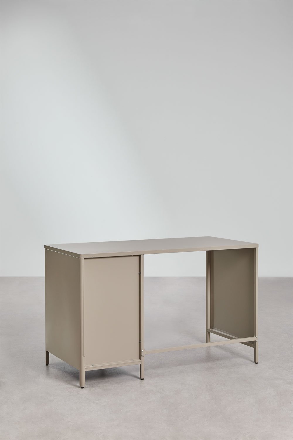 Michigan 120x60 cm steel desk with drawers, gallery image 6