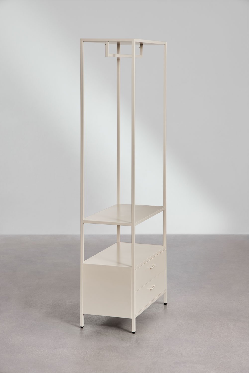 Janine open wardrobe with steel drawers, gallery image 4