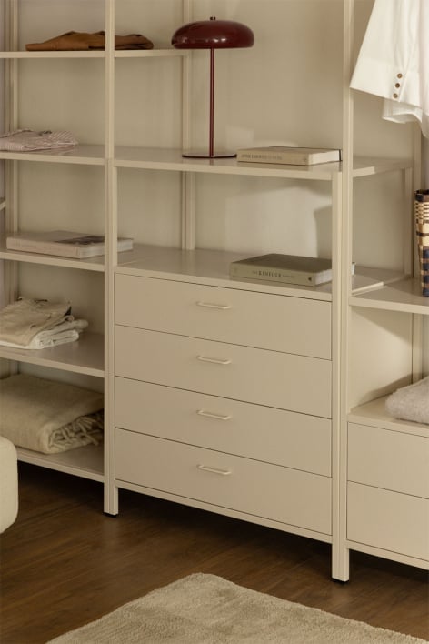 Janine steel chest of drawers