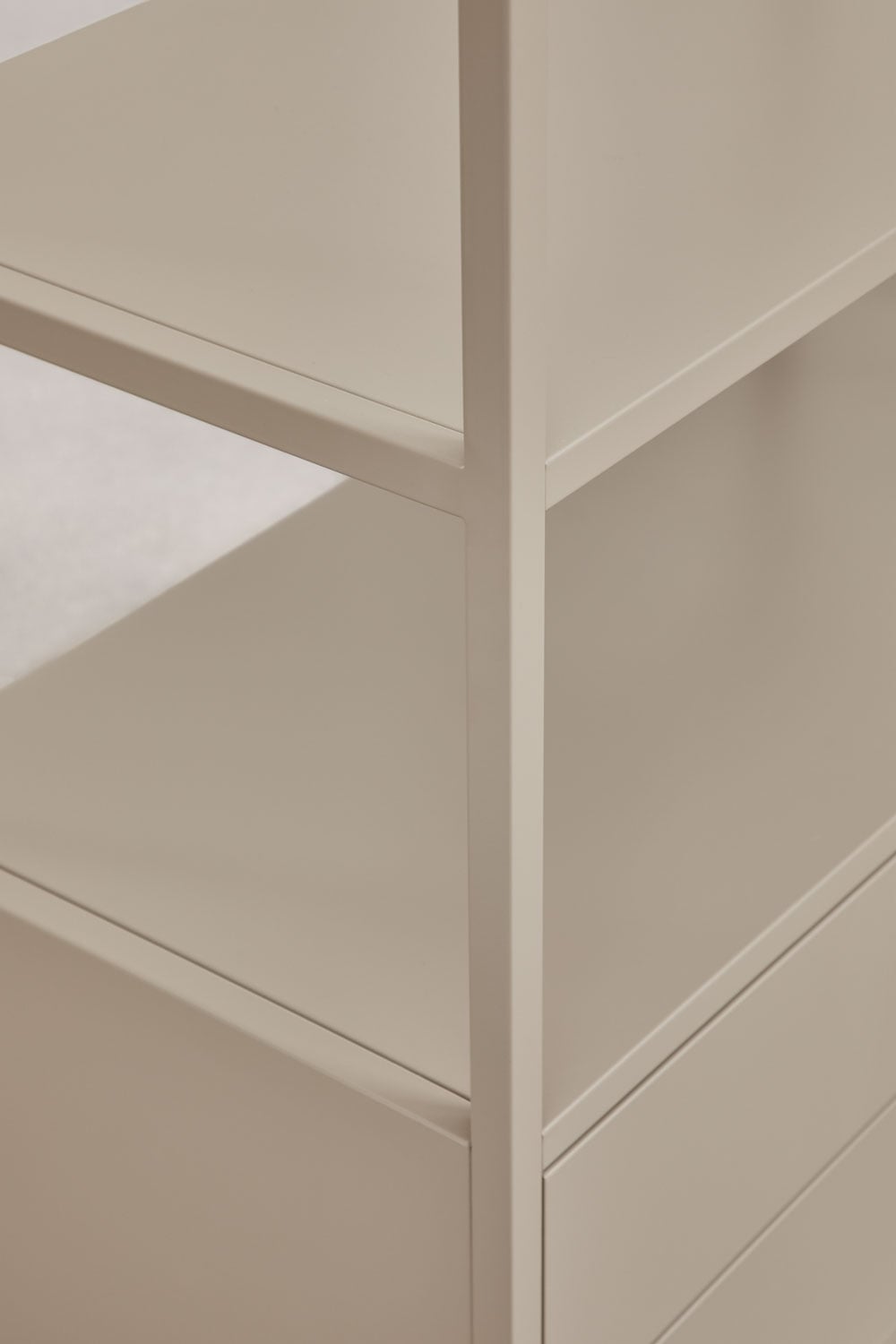 Janine 3-piece open modular wardrobe with steel shelving, gallery image 7