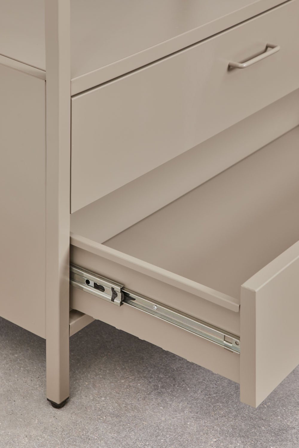 Janine 3-piece open modular wardrobe with steel shelving, gallery image 8