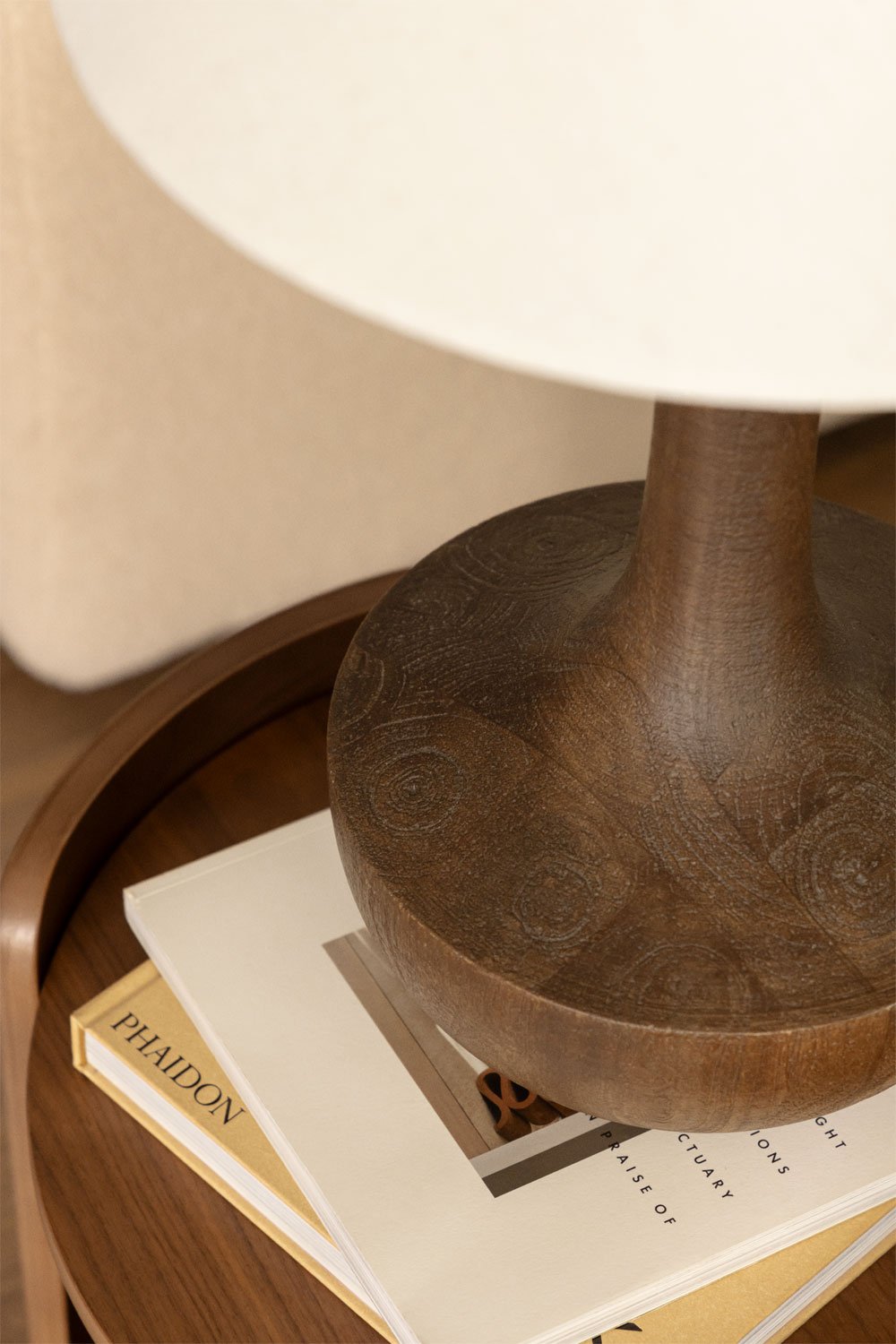 Table lamp in Sintra mango wood, gallery image 2
