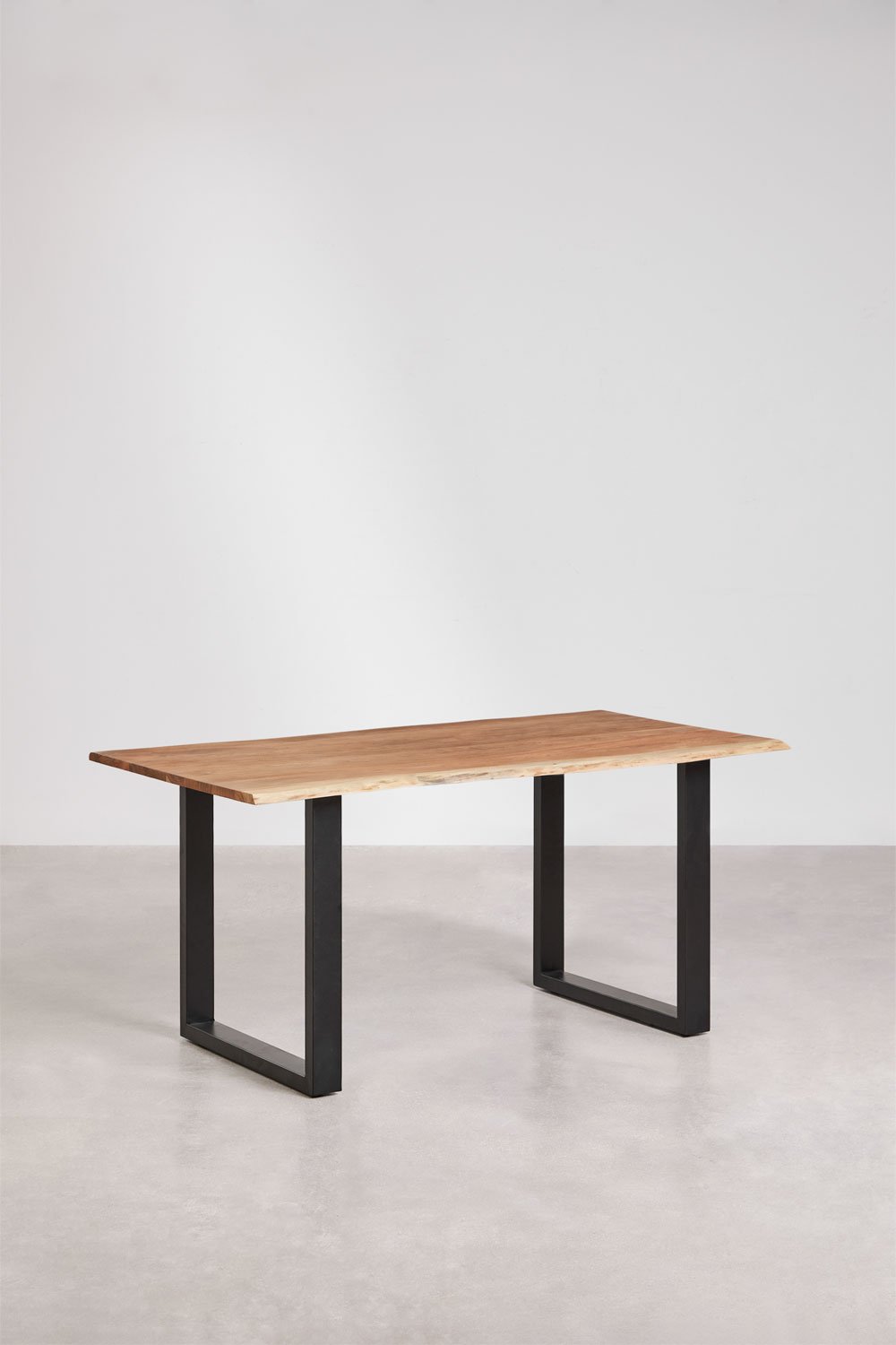 Rectangular dining table in Sami acacia wood, gallery image 3