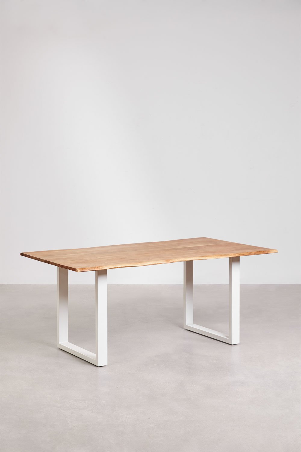 Rectangular dining table in Sami acacia wood, gallery image 1