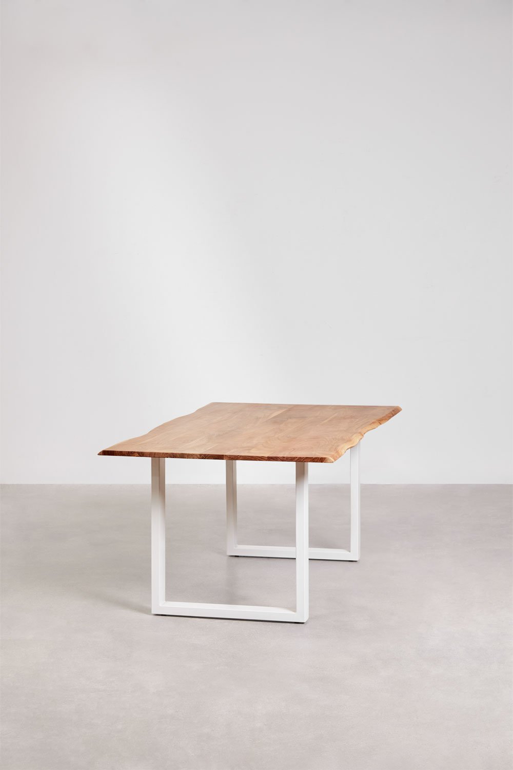 Rectangular dining table in Sami acacia wood, gallery image 2
