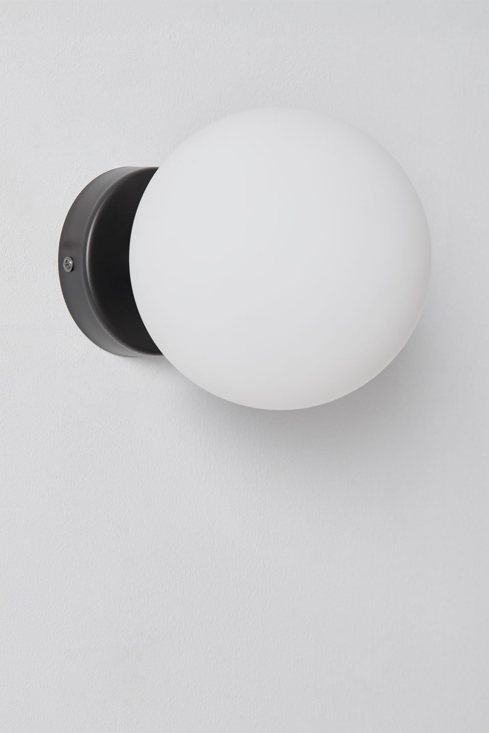 Uvol Traditional stainless steel wall light with crystal ball, gallery image 2