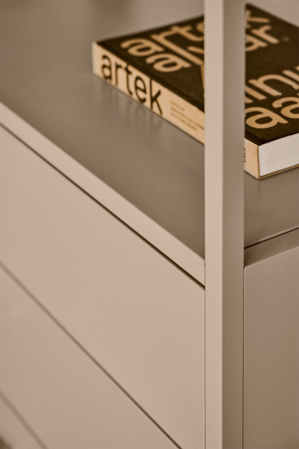 Janine 3-piece open modular wardrobe with steel drawers, gallery image 2