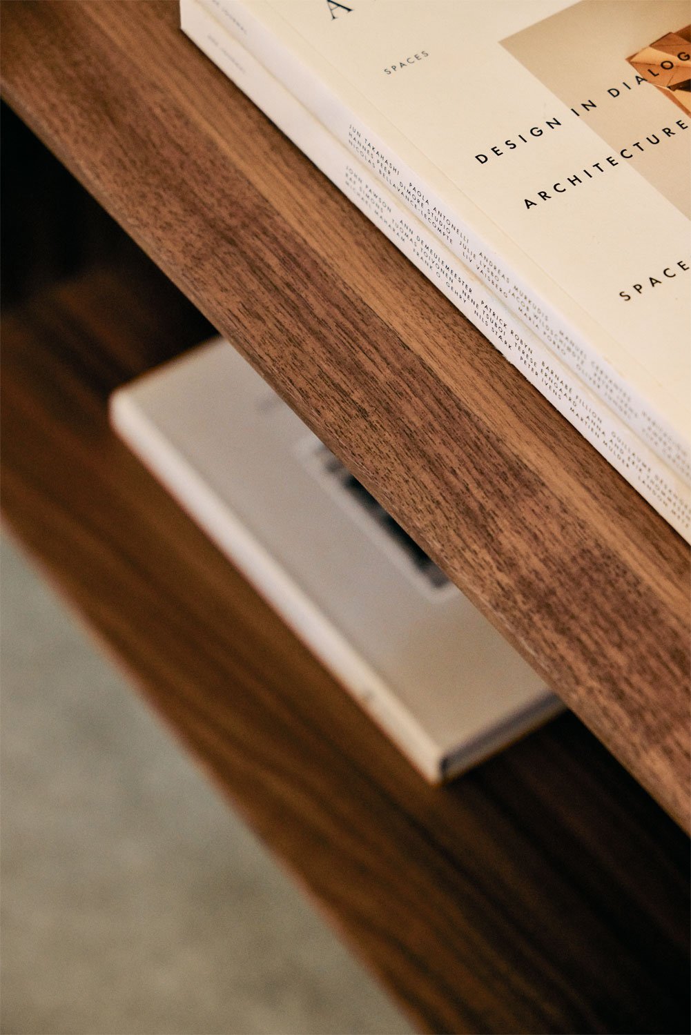 Treveris wood TV cabinet 180x45 cm, gallery image 9