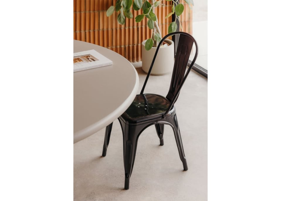 Stackable steel chair LIX - Pink Yarrow
