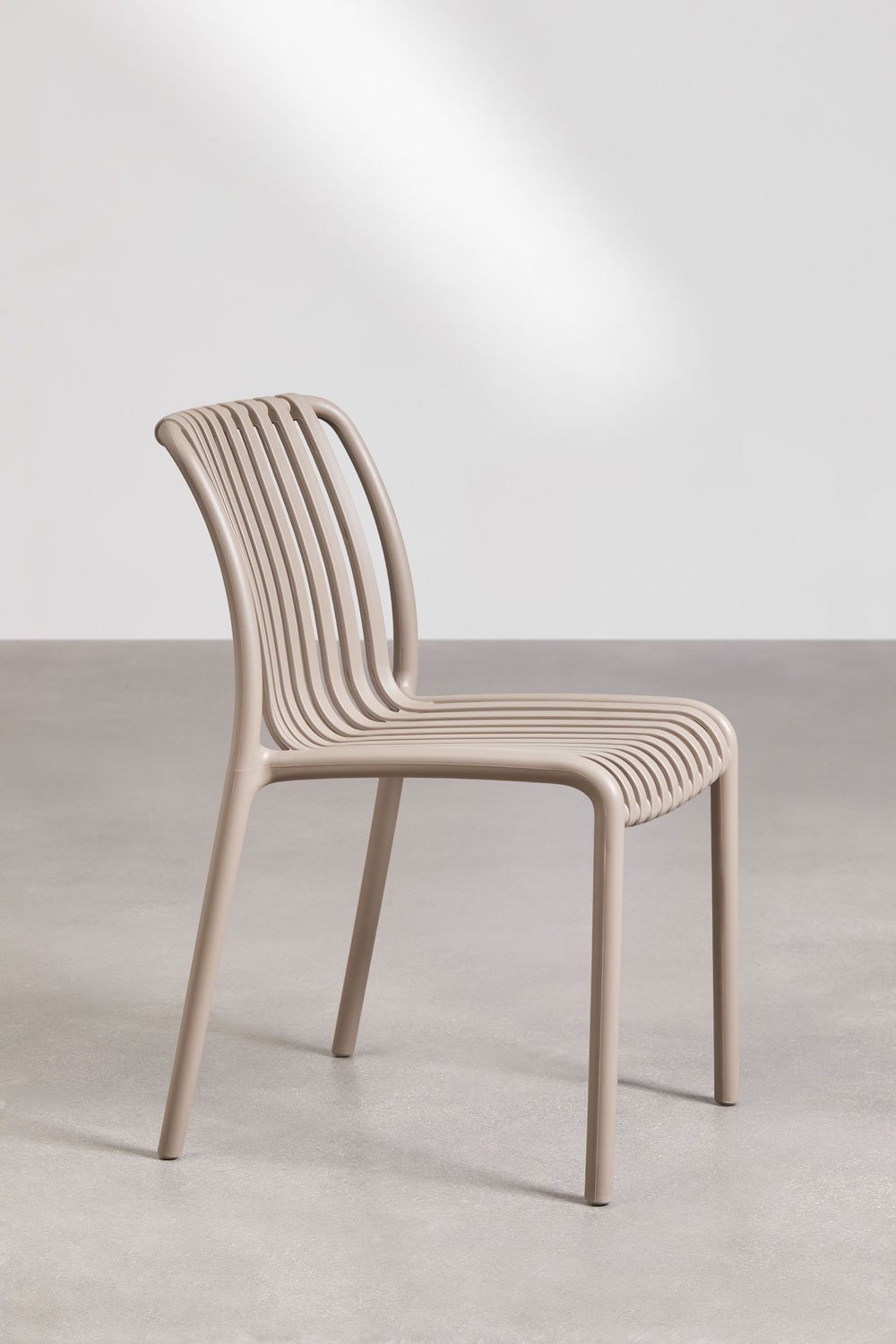 Pack of 2 Wendell polypropylene stackable dining chairs, gallery image 2