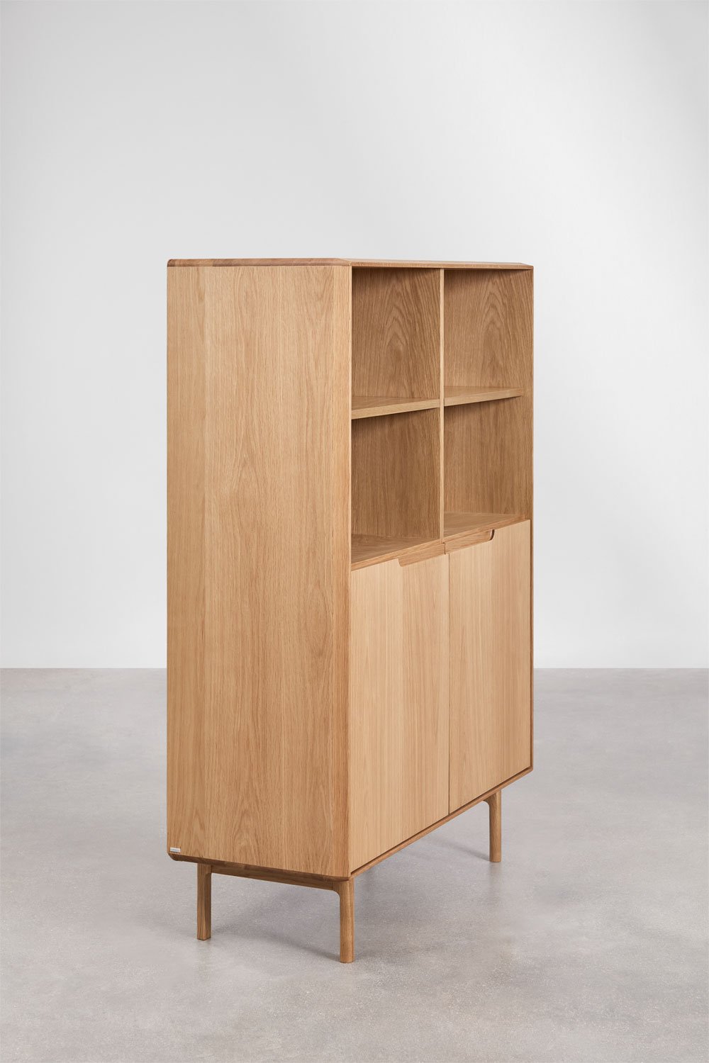 Tall sideboard in Treveris oak wood, gallery image 4