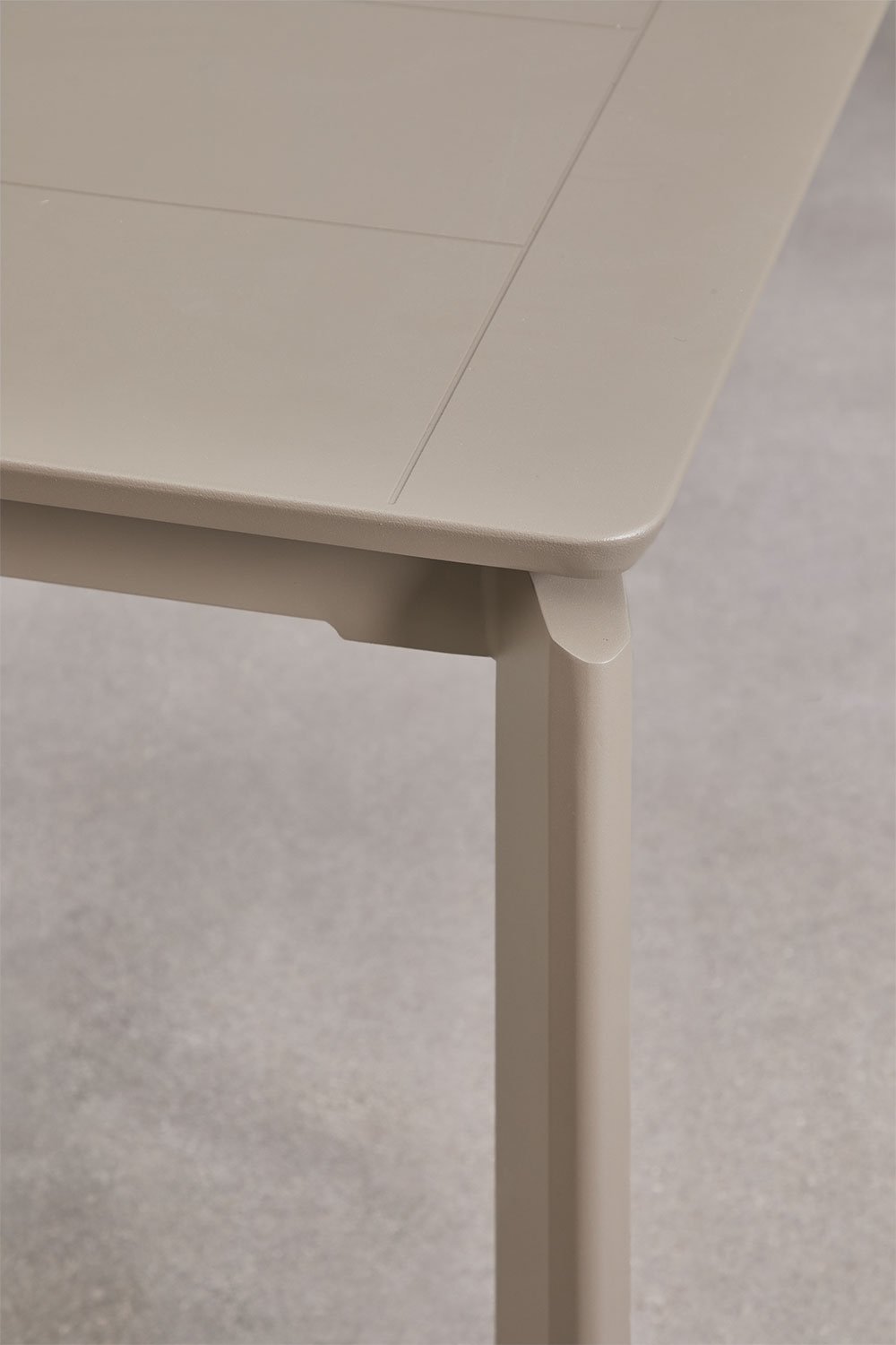 Rectangular garden table 180-300x100 cm extendable aluminum Milenca, gallery image 4